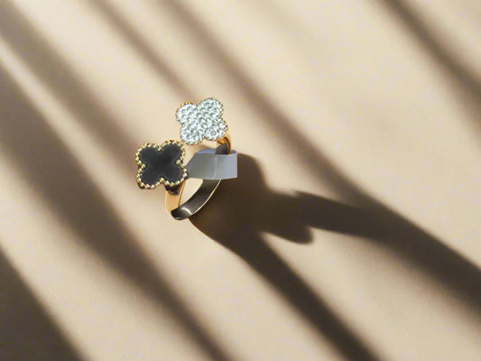Black & White Vancleef Ring